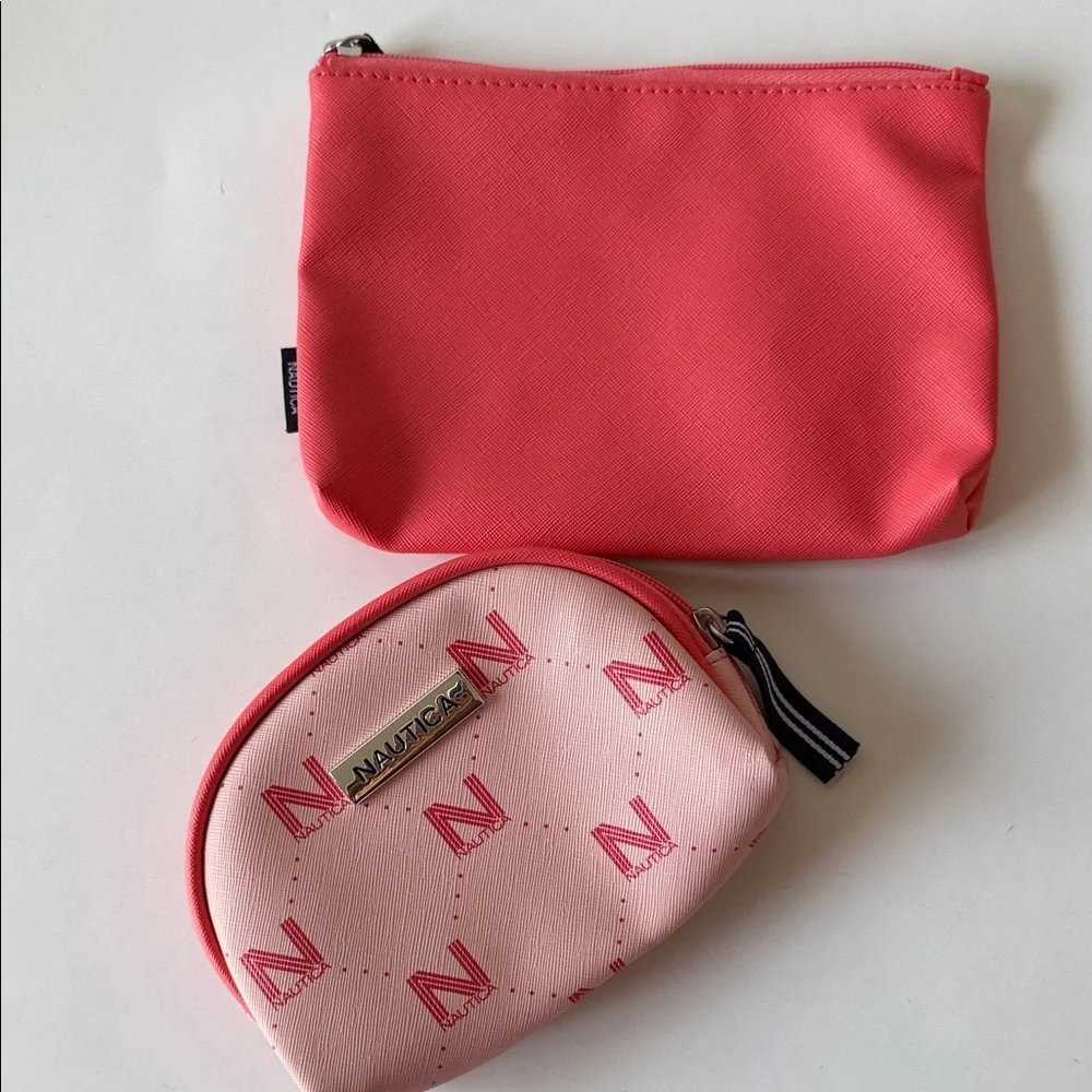 Nautica Coral‎ and Pink Pouch Duo